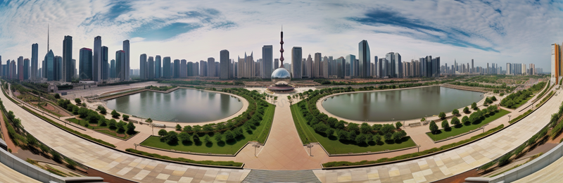 超广角城市全景实拍摄影图,高清,摄影图,摄影图片,图片大全,摄影图免费下载